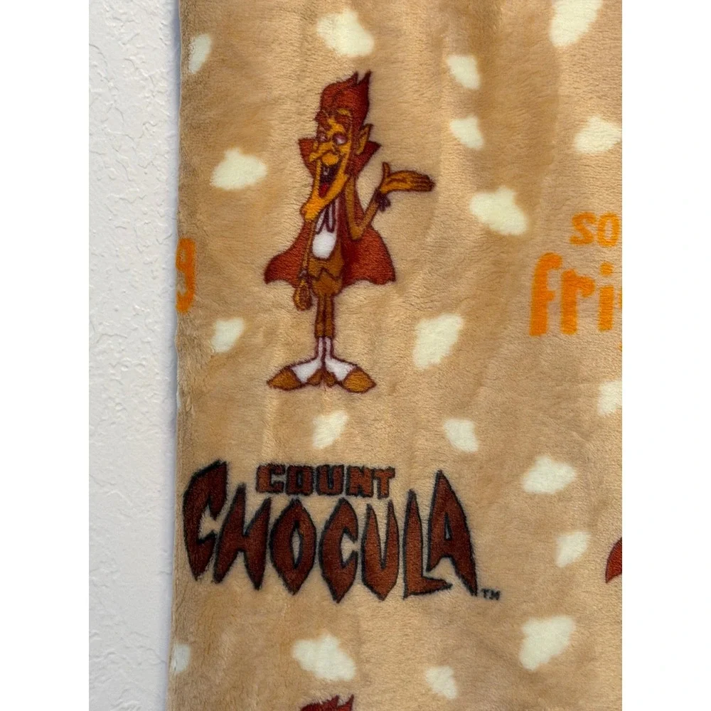 Count Chocula Oversized Plush Throw Blanket General Mills Cereal Retro 60x70 NEW